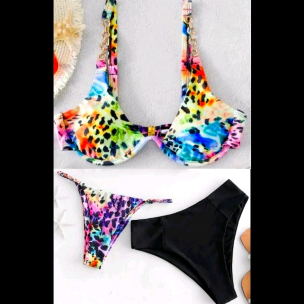 Zaful 3 Piece Set! Leopard Bikini - Medium US 6